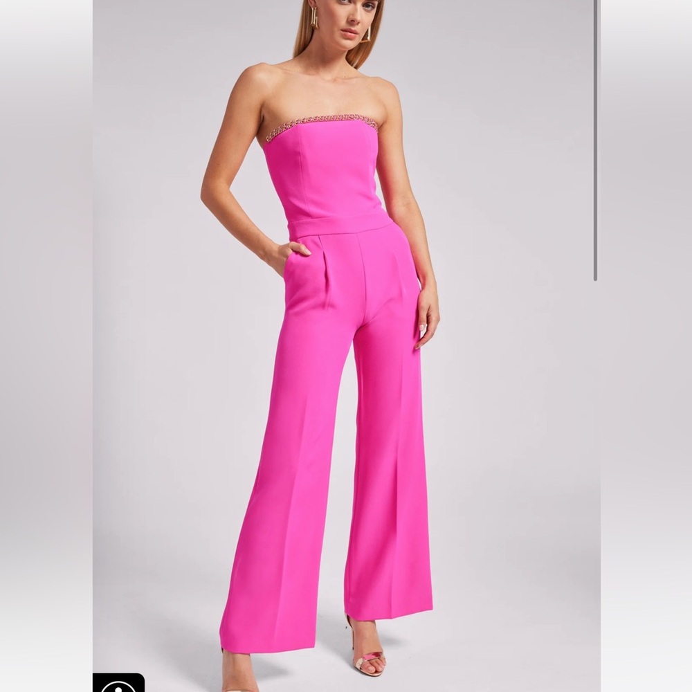 Generation Love Elore Pink Crepe Jumpsuit Sz 6 NEW $450